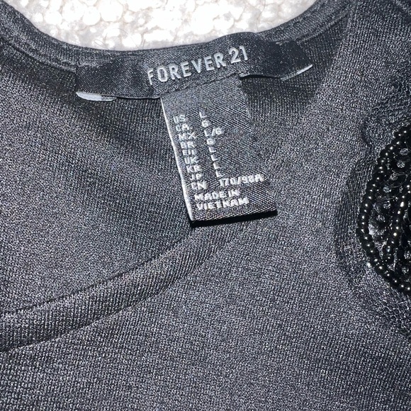 Forever 21 Black Skater Mini Cocktail Dress - Picture 3 of 4